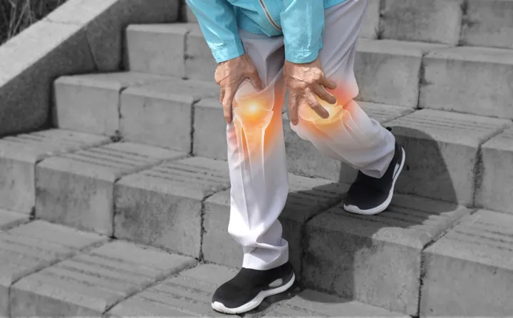 Morning routine at the edge of the bed